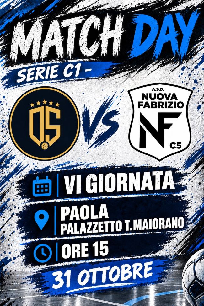 Locandina D.S. Paola - N. Fabrizio 31 10 26